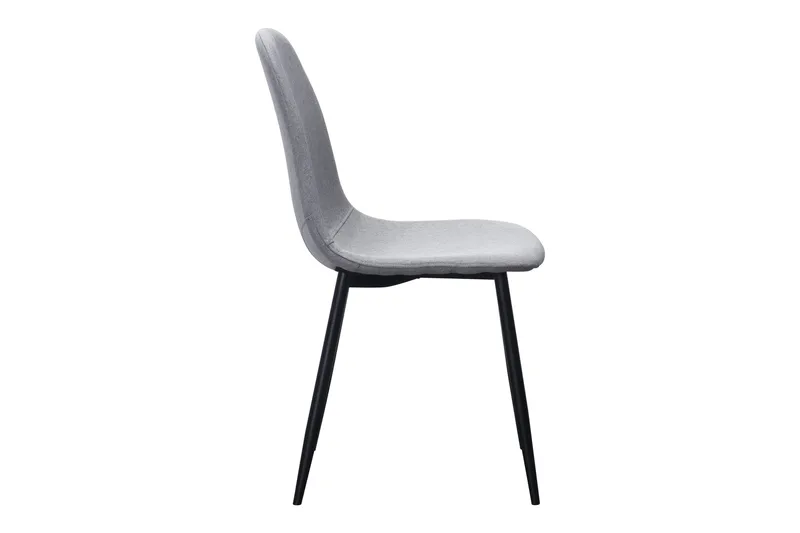 Naira Spisestol - Grå/Svarte Metallben - Møbler - Stoler - Spisestuestoler & kjøkkenstoler