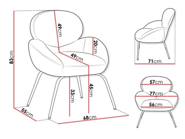 Neylin Lenestol - Beige - Møbler - Stoler - Lenestoler