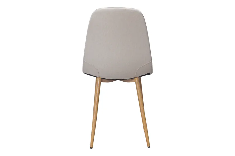 Nibe Spisestol - Beige/Metallben Eik - Møbler - Stoler - Spisestuestoler & kjøkkenstoler