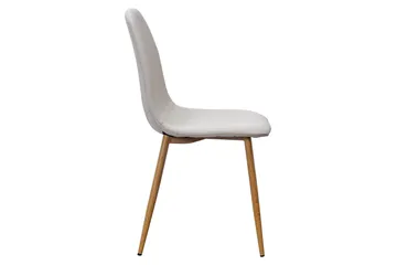 Nibe Spisestol - Beige/Metallben Eik - Møbler - Stoler - Spisestuestoler & kjøkkenstoler