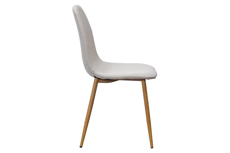 Nibe Spisestol - Beige/Metallben Eik - Møbler - Stoler - Spisestuestoler & kjøkkenstoler