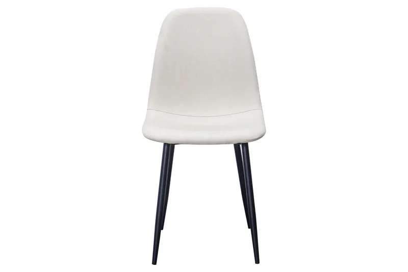 Nibe Spisestol - Beige/Svarte Metallben - Møbler - Stoler - Spisestuestoler & kjøkkenstoler