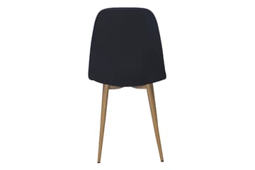 Nibe Spisestol - Svart/Metallben Eik - Møbler - Stoler - Spisestuestoler & kjøkkenstoler