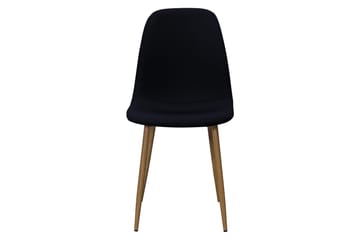 Nibe Spisestol - Svart/Metallben Eik - Møbler - Stoler - Spisestuestoler & kjøkkenstoler