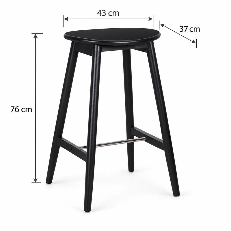Norden Barstol 76 cm - Svart - Møbler - Stoler - Barstol