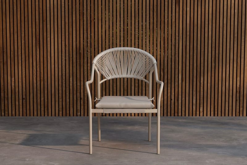 Paros spisestol utendørs, Beige