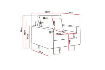 Peppe Manchester Lenestol 76 cm bred - Greige - Møbler - Stoler - Lenestoler
