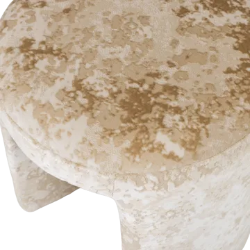 Polstret krakk Charlie 45 cm rundt - Beige - Møbler - Stoler - Krakk