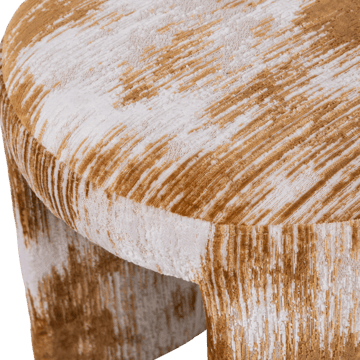 Polstret krakk Charlie 45 cm rundt - Karamell - Møbler - Stoler - Krakk