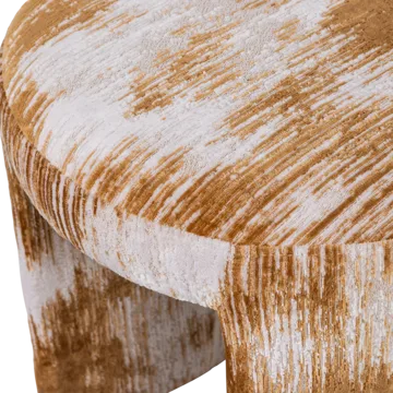 Polstret krakk Charlie 45 cm rundt - Karamell - Møbler - Stoler - Krakk