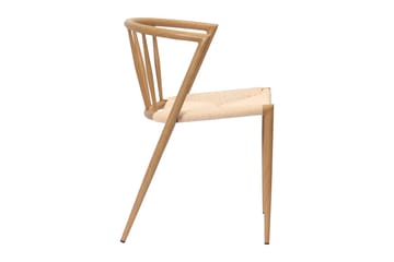 Radella Spisestol - Beige / Metallben eik - Møbler - Stoler - Spisestuestoler & kjøkkenstoler