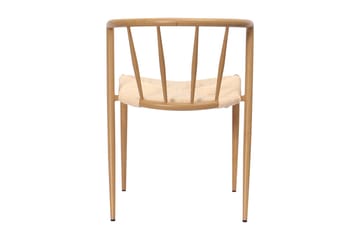 Radella Spisestol - Beige / Metallben eik - Møbler - Stoler - Spisestuestoler & kjøkkenstoler