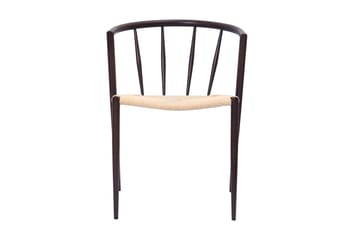 Radella Spisestol - Beige / Metallben Røkt eik - Møbler - Stoler - Spisestuestoler & kjøkkenstoler