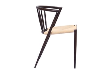 Radella Spisestol - Beige / Metallben Røkt eik - Møbler - Stoler - Spisestuestoler & kjøkkenstoler