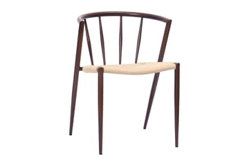 Beige / Metallben Røkt eik