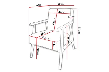 Retro Lenestol - Beige - Møbler - Stoler - Lenestoler