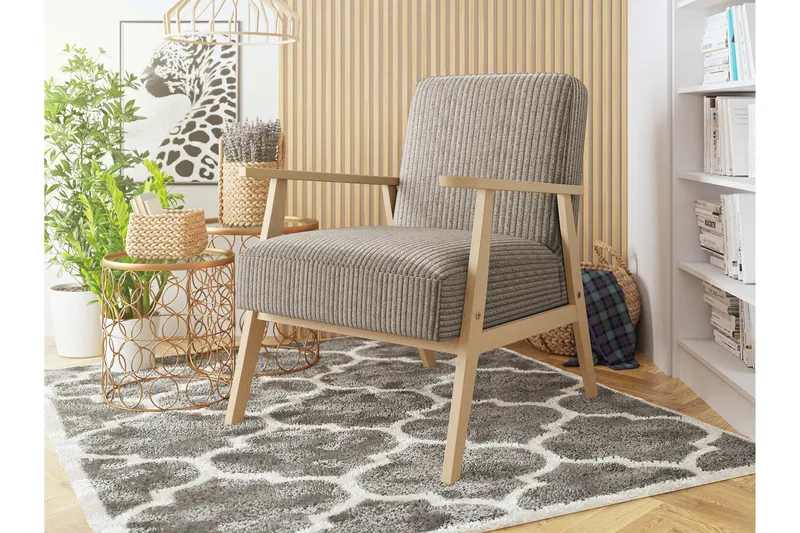 Retro Lenestol - Beige - Møbler - Stoler - Lenestoler