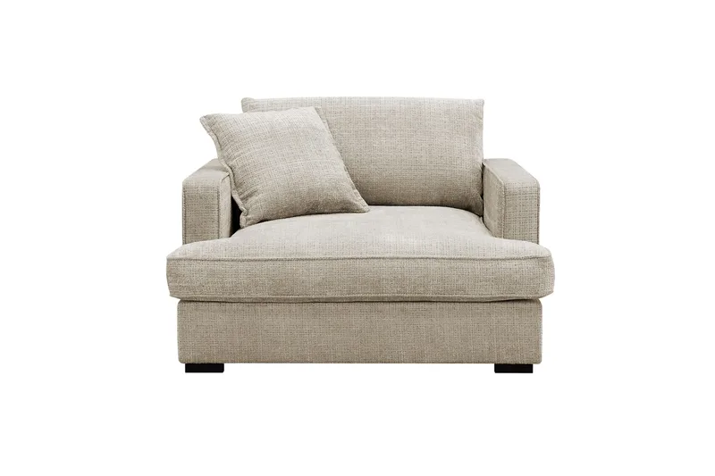 Rossita lyx Ekstra dyp Lenestol, Beige Chenille