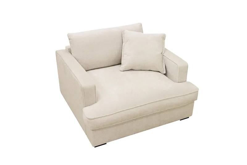 Rossita lyx Ekstra dyp Lenestol - Beige Chenille - Møbler - Stoler - Lenestoler