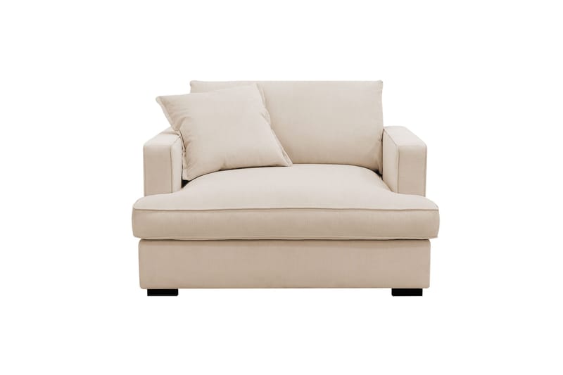 Rossita lyx Ekstra dyp Lenestol, Beige Kordfløyel