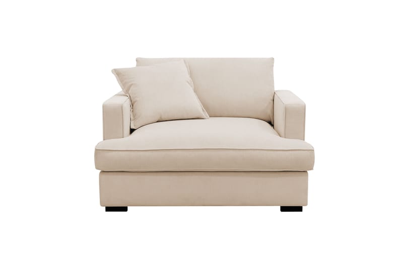 Rossita lyx Ekstra dyp Lenestol - Beige Kordfløyel - Møbler - Stoler - Lenestoler