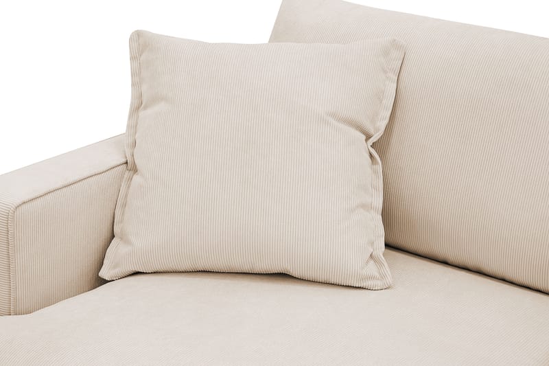 Rossita lyx Ekstra dyp Lenestol - Beige Kordfløyel - Møbler - Stoler - Lenestoler