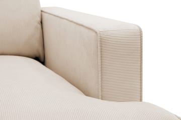 Rossita lyx Ekstra dyp Lenestol - Beige Kordfløyel - Møbler - Stoler - Lenestoler