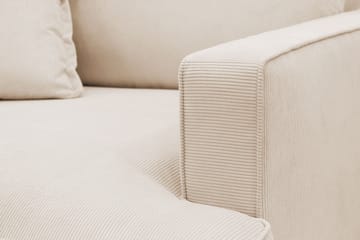 Rossita lyx Ekstra dyp Lenestol - Beige Kordfløyel - Møbler - Stoler - Lenestoler