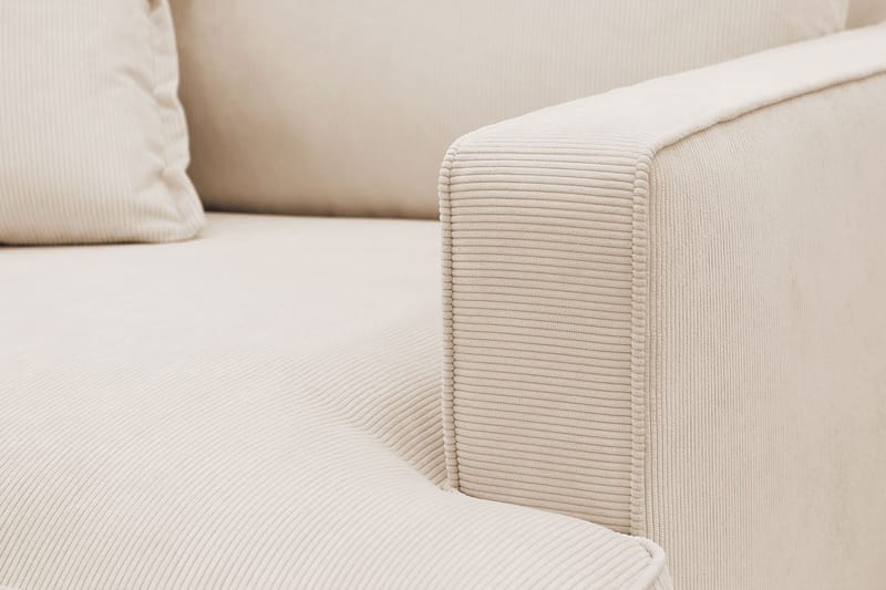 Rossita lyx Ekstra dyp Lenestol - Beige Kordfløyel - Møbler - Stoler - Lenestoler