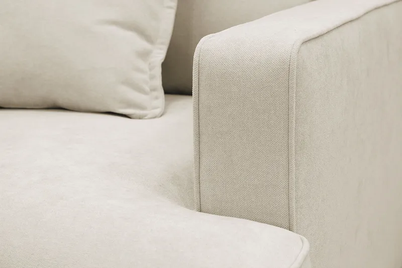 Rossita lyx Ekstra dyp Lenestol - Beige Stoff - Møbler - Stoler - Lenestoler