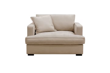 Rossita lyx Ekstra dyp Lenestol - Beige Stoff - Møbler - Stoler - Lenestoler