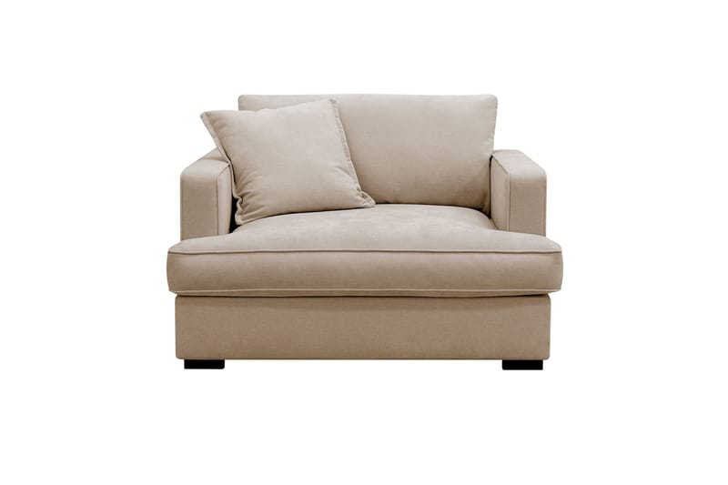 Rossita lyx Ekstra dyp Lenestol - Beige Stoff - Møbler - Stoler - Lenestoler