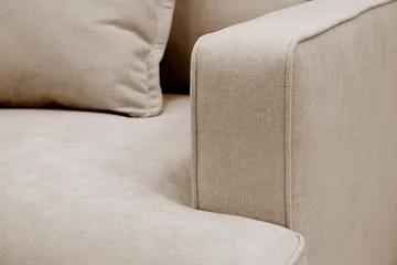 Rossita lyx Ekstra dyp Lenestol - Beige Stoff - Møbler - Stoler - Lenestoler