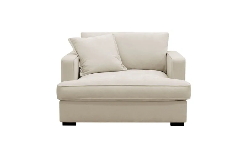 Rossita lyx Ekstra dyp Lenestol, Beige Stoff