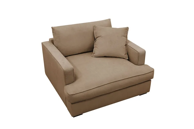 Rossita lyx Ekstra dyp Lenestol - Brun Kordfløyel - Møbler - Stoler - Lenestoler