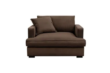 Rossita lyx Ekstra dyp Lenestol - Brun Kordfløyel - Møbler - Stoler - Lenestoler