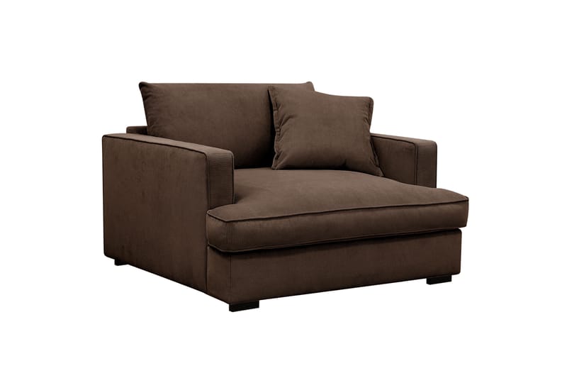 Rossita lyx Ekstra dyp Lenestol - Brun Kordfløyel - Møbler - Stoler - Lenestoler