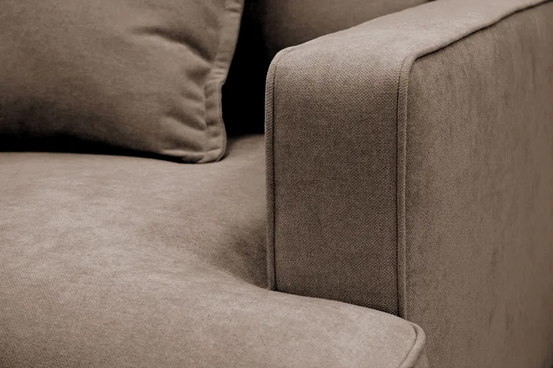 Rossita lyx Ekstra dyp Lenestol - Brun Stoff - Møbler - Stoler - Lenestoler