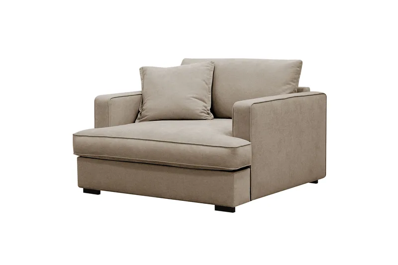 Rossita lyx Ekstra dyp Lenestol - Brun Stoff - Møbler - Stoler - Lenestoler