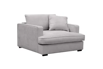 Rossita lyx Ekstra dyp Lenestol - Grå Chenille - Møbler - Stoler - Lenestoler