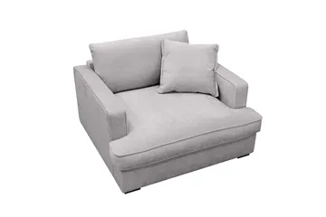 Rossita lyx Ekstra dyp Lenestol - Grå Chenille - Møbler - Stoler - Lenestoler