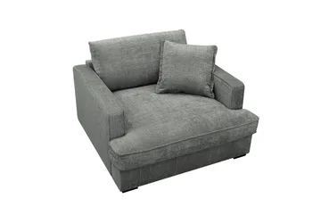 Rossita lyx Ekstra dyp Lenestol - Grå Chenille - Møbler - Stoler - Lenestoler