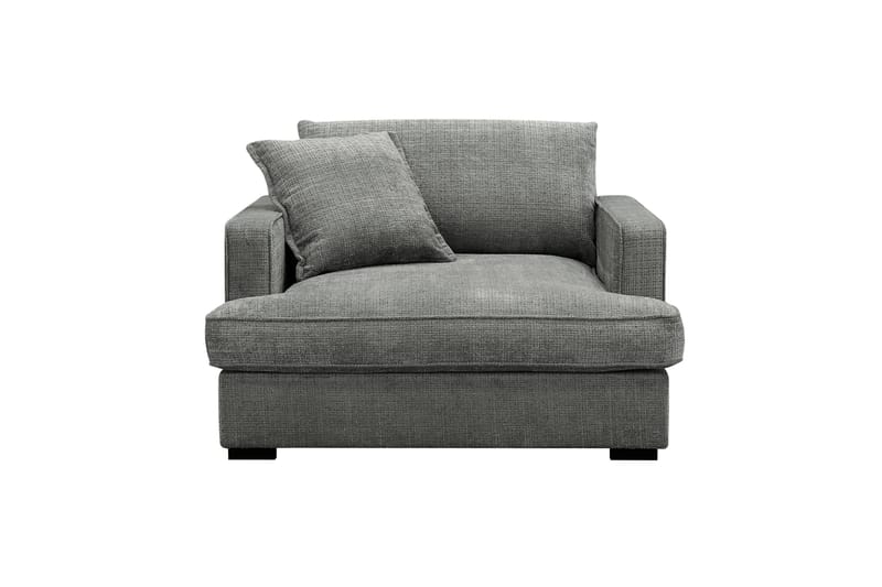 Rossita lyx Ekstra dyp Lenestol - Grå Chenille - Møbler - Stoler - Lenestoler