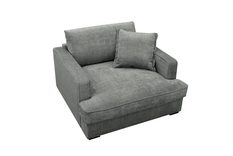 Rossita lyx Ekstra dyp Lenestol - Grå Chenille - Møbler - Stoler - Lenestoler