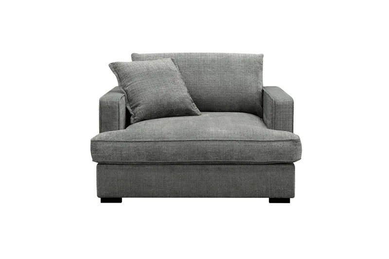 Rossita lyx Ekstra dyp Lenestol, Grå Chenille