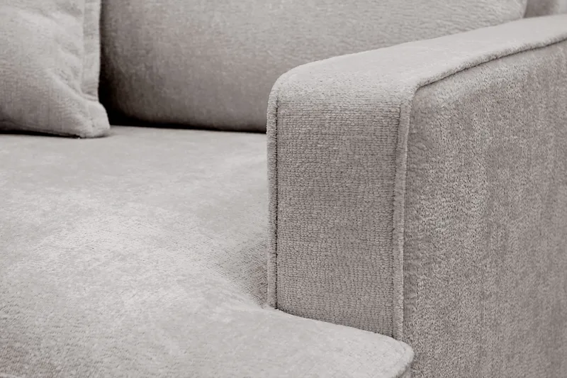 Rossita lyx Ekstra dyp Lenestol - Grå/Brun Chenille - Møbler - Stoler - Lenestoler