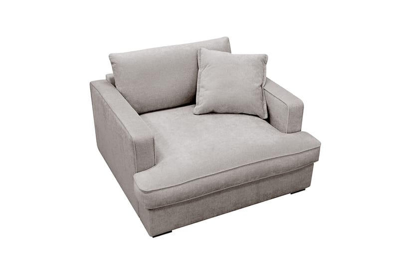 Rossita lyx Ekstra dyp Lenestol - Grå/Brun Chenille - Møbler - Stoler - Lenestoler