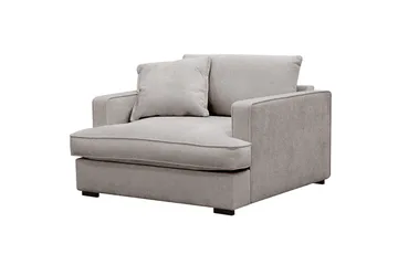 Rossita lyx Ekstra dyp Lenestol - Grå/Brun Chenille - Møbler - Stoler - Lenestoler