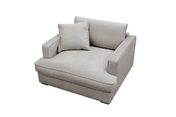 Rossita lyx Ekstra dyp Lenestol - Grå/Brun Chenille - Møbler - Stoler - Lenestoler