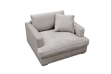 Rossita lyx Ekstra dyp Lenestol - Grå/Brun Chenille - Møbler - Stoler - Lenestoler